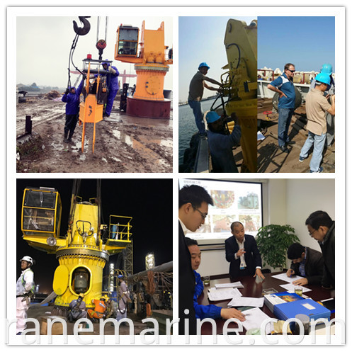 Crane marina telescópica de 40m alcance de la cubierta de buque el precio de la cubierta del barco grúa hidráulica